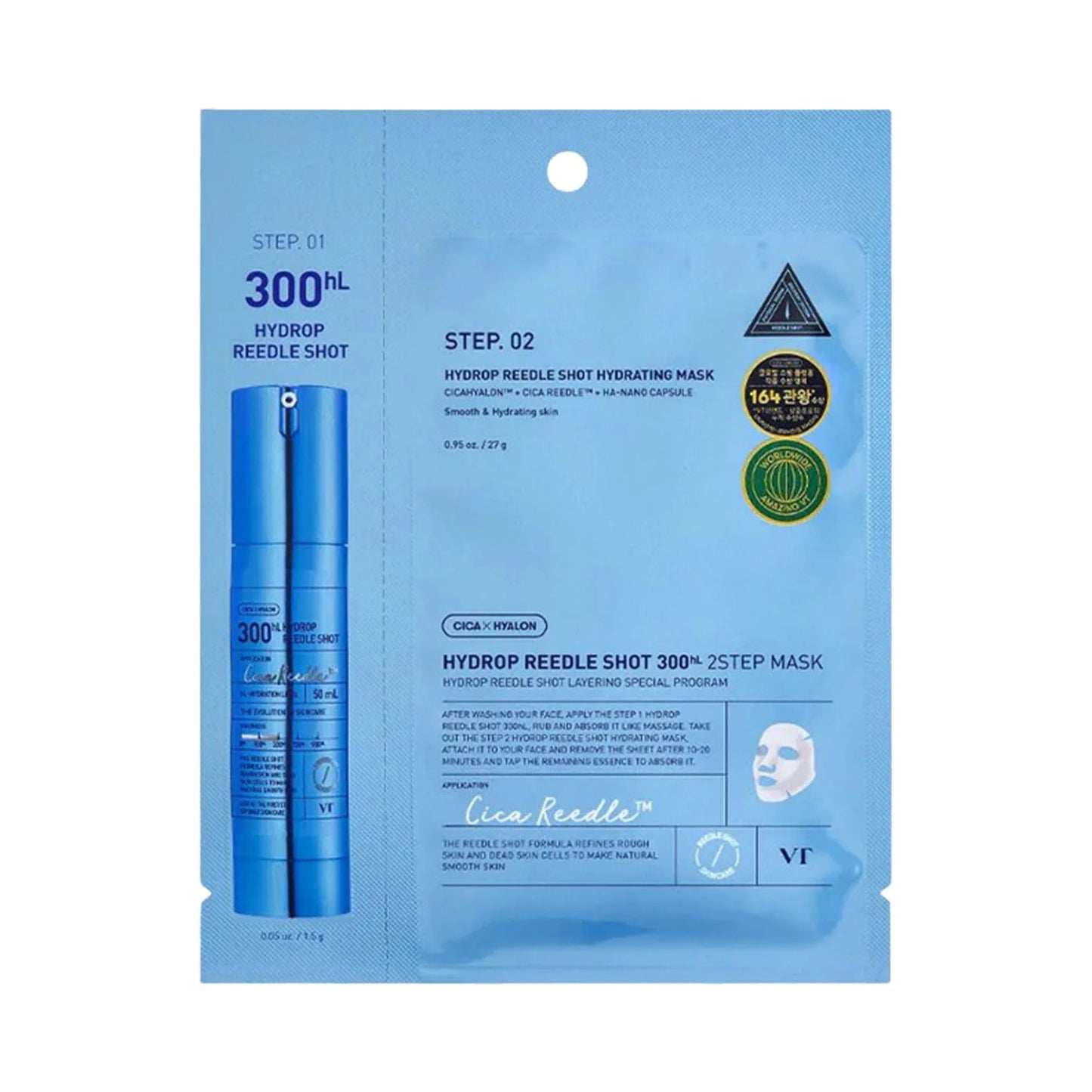 VT Cosmetics - Hydrop Reedle Shot 2 Step Mask