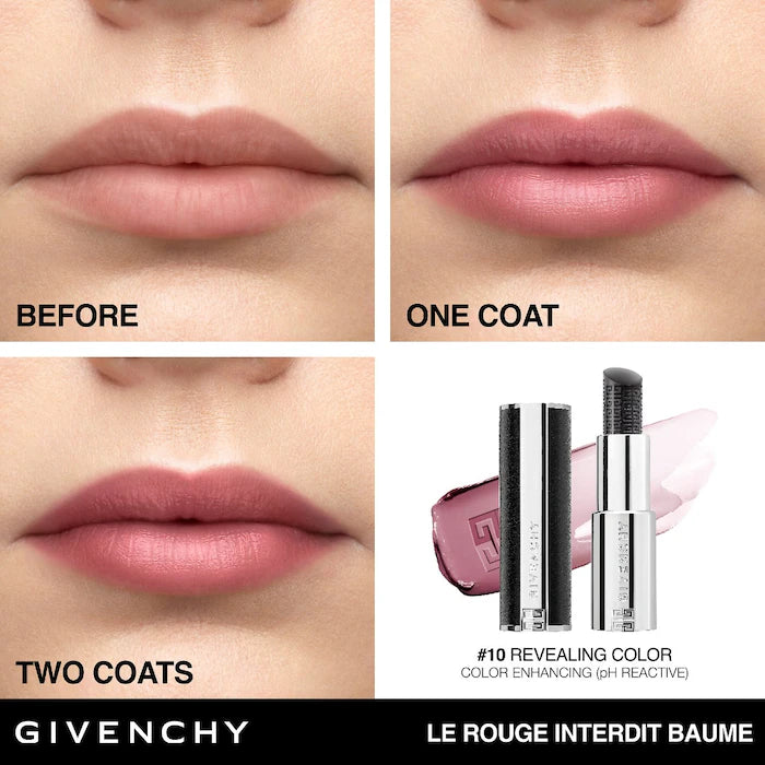 Givenchy - Le Rouge Interdit pH Reactive Hydrating Universal Black Lip Balm **BAJO-PEDIDO**