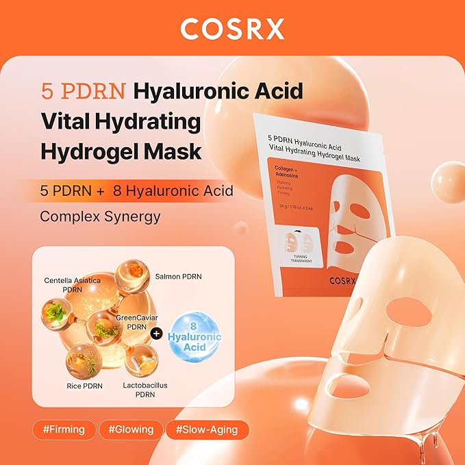 COSRX - 5 PDRN Hyaluronic Acid Vital Hydrating Hydrogel Mask (1ea)