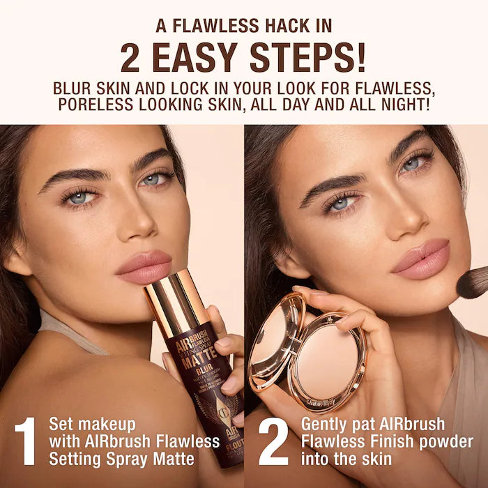 Charlotte Tilbury - Airbrush Flawless Matte Blurring & Waterproof Setting Spray **BAJO-PEDIDO**