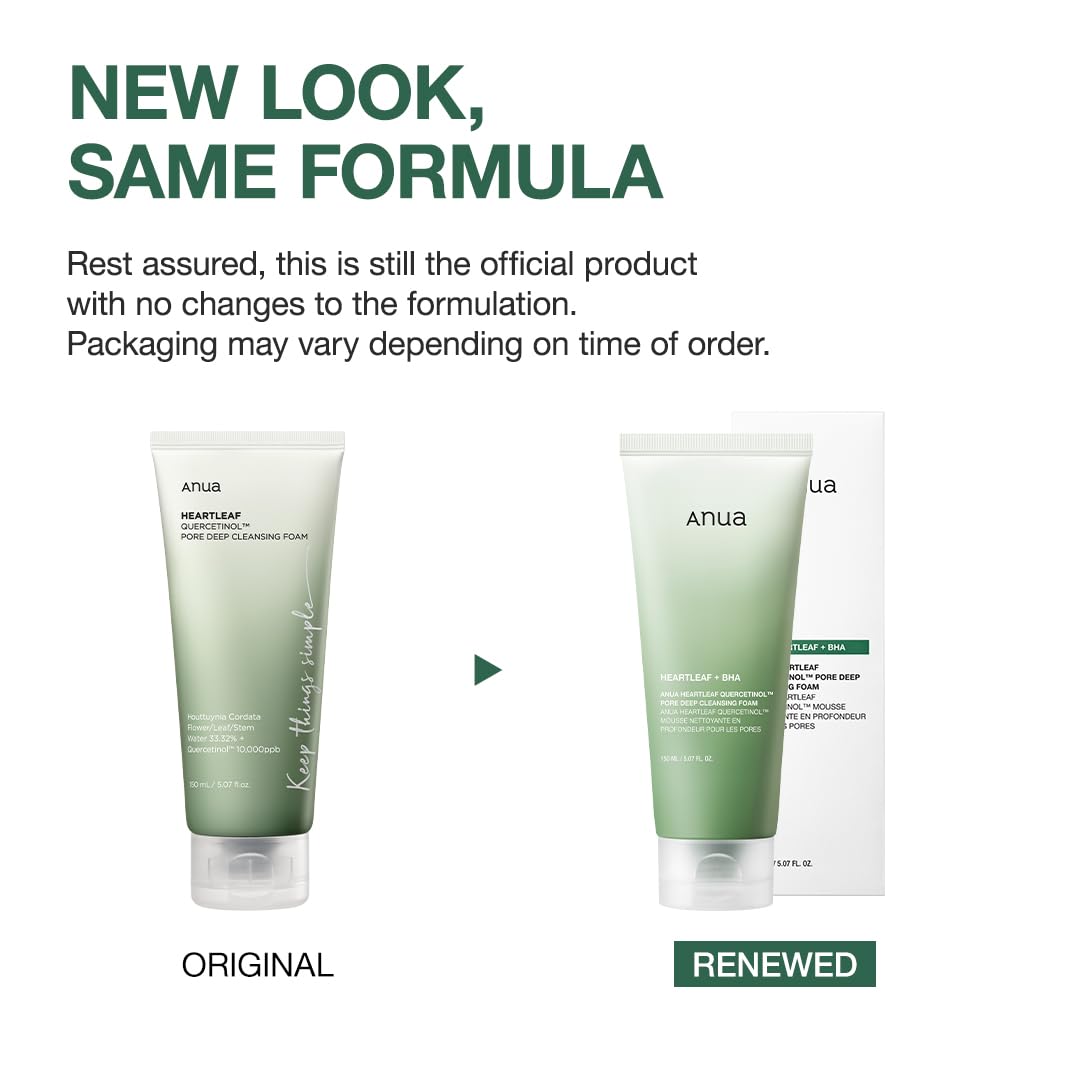 Anua - Espuma Limpiadora Heartleaf Quercetinol Pore Deep Cleansing Foam