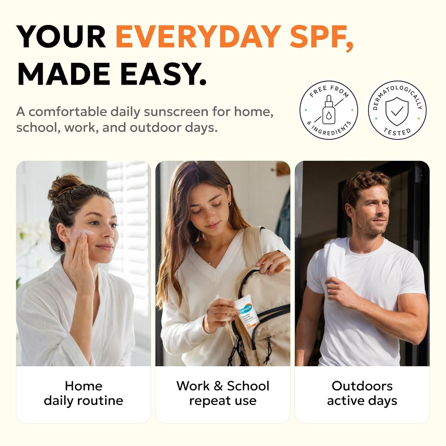 Derma: B - Everyday Aqua Fit Sunscreen SPF50+ PA++++