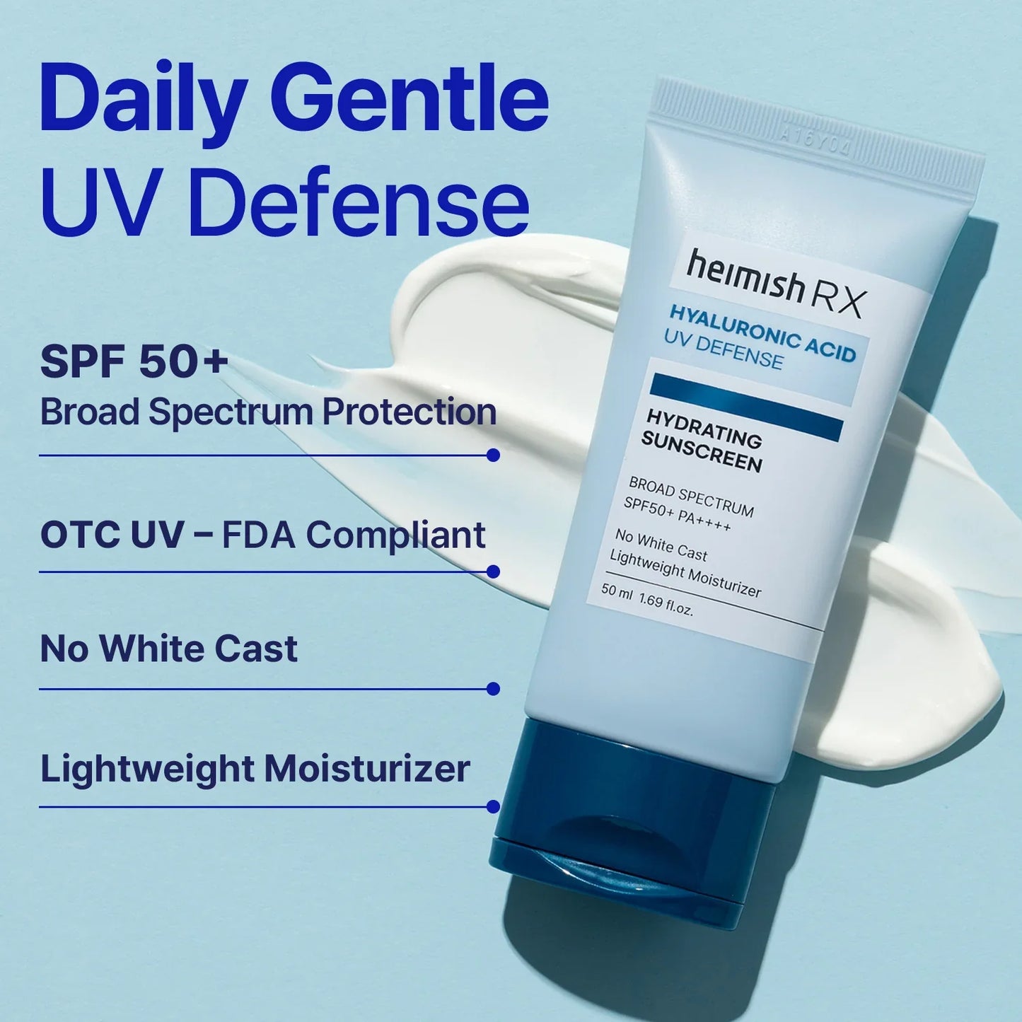 Heimish - RX Hyaluronic Acid Hydrating Sunscreen SPF50+ PA++++