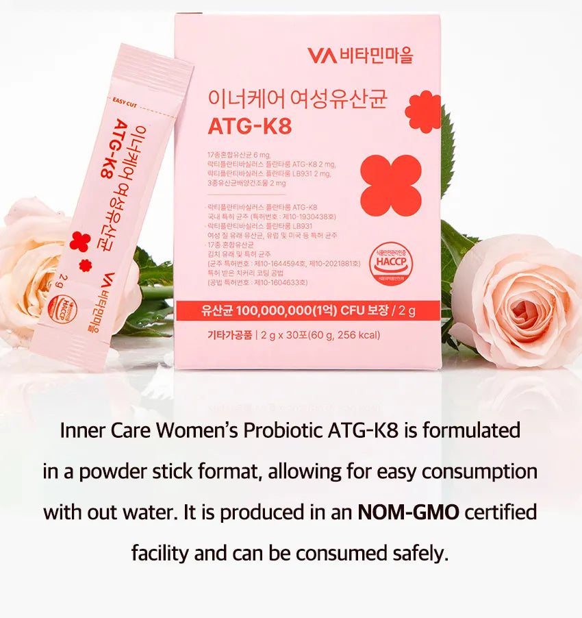 Vitamin village - Probióticos Femeninos Inner Care Women's Probiotics ATG-K8