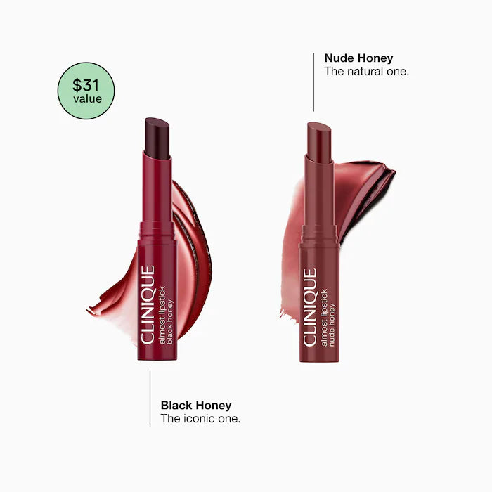 CLINIQUE Mini Black Honey Cult Classic Lip Duo Gift Set **BAJO-PEDIDO**