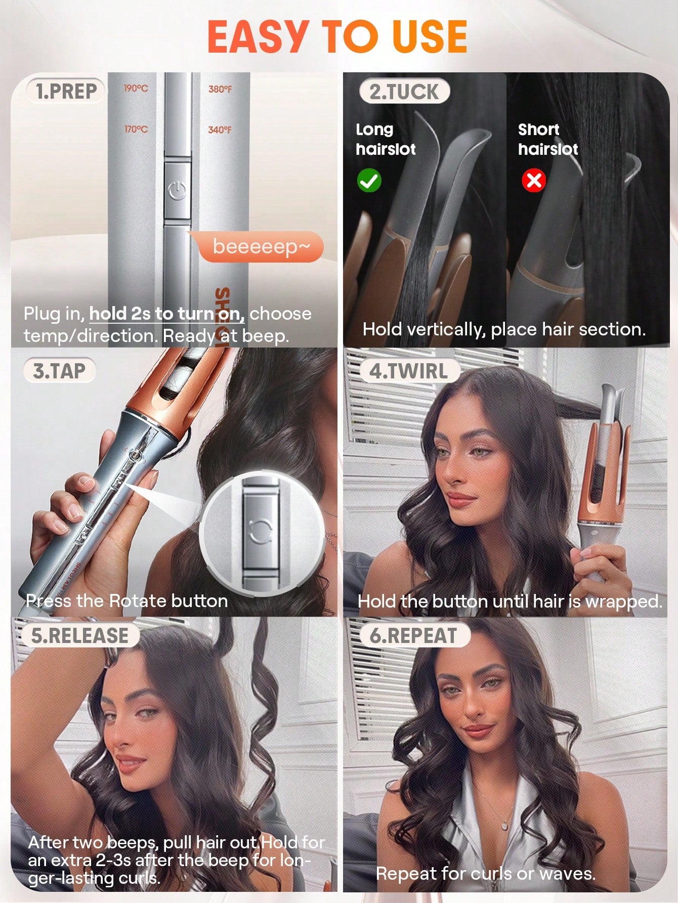 Sheglam - Rizador It-Curl One-Touch Instant Curler