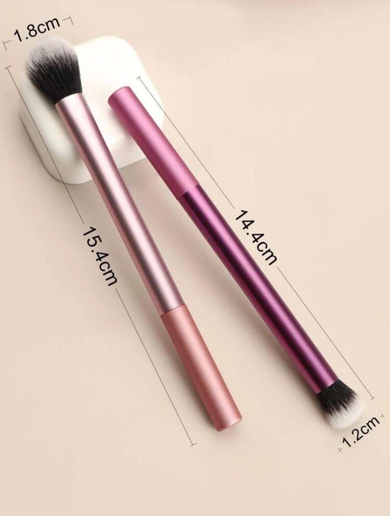 Set de 2 Brochas para Ojos Multicolor