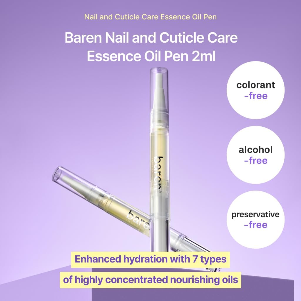 baren - Aceite Para Uñas y Cutículas Nail and Cuticle Care Essence Oil Pen