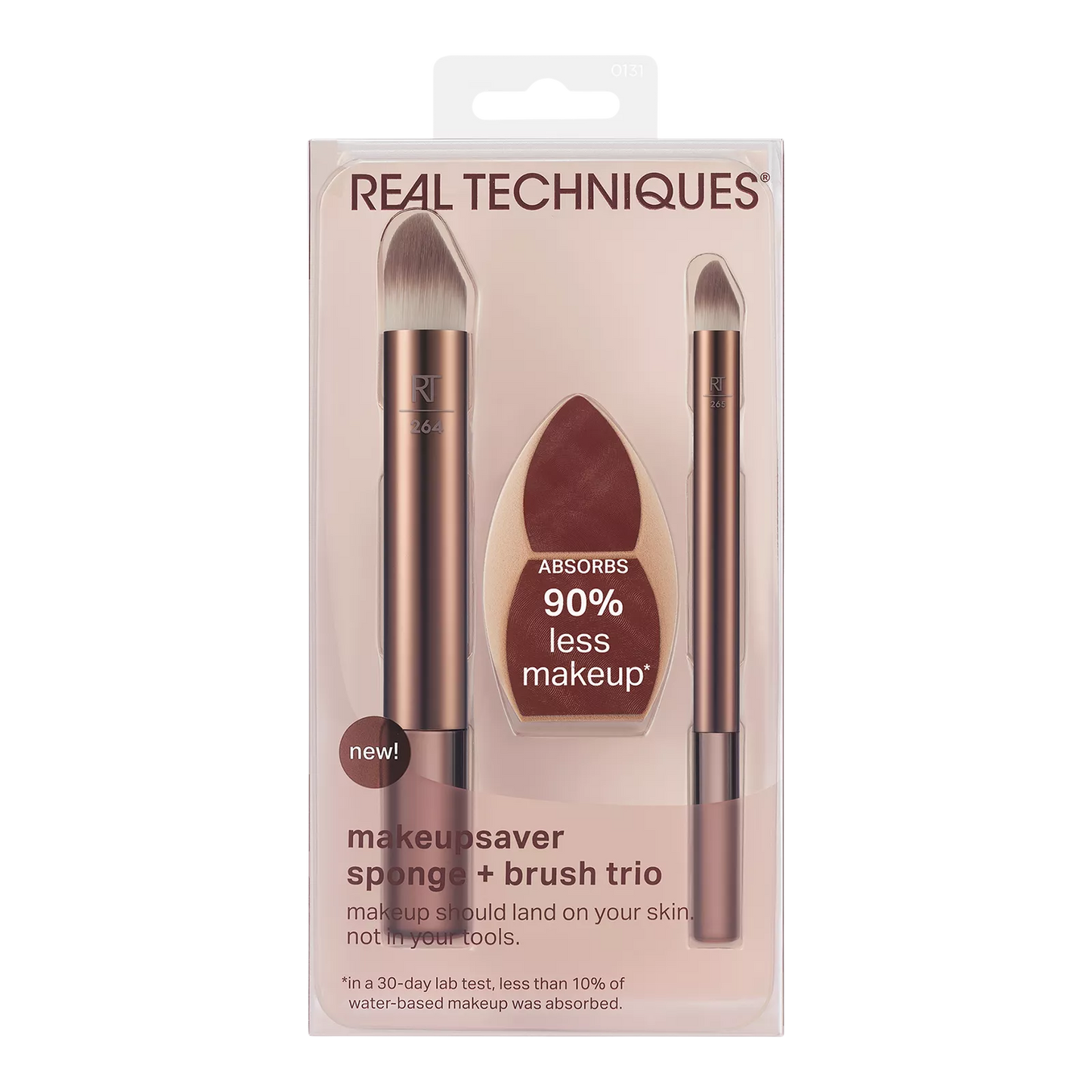 Real Techniques - Makeupsaver Blending Sponge + Makeup Brush Trio **BAJO-PEDIDO**