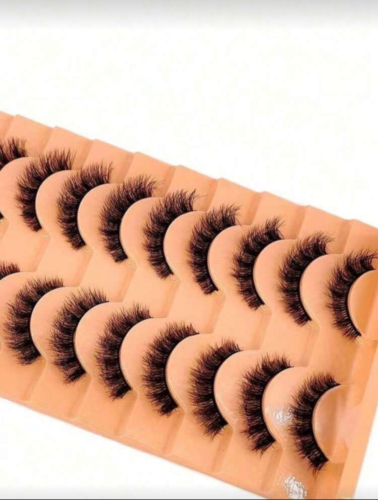 Shein - Set de 10 Pares de Pestañas Postizas de Visón 3D