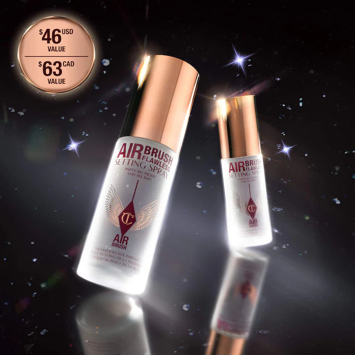 Charlotte Tilbury Mini Airbrush Flawless Setting Spray Duo Gift Set **BAJO-PEDIDO**
