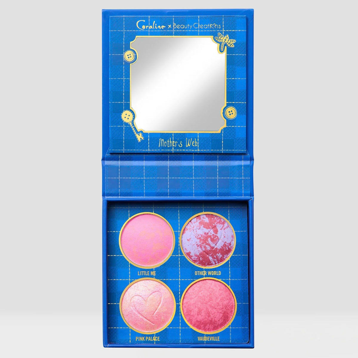CORALINE X BEAUTY CREATIONS - PALETA DE ROSTRO - MOTHER'S WEB