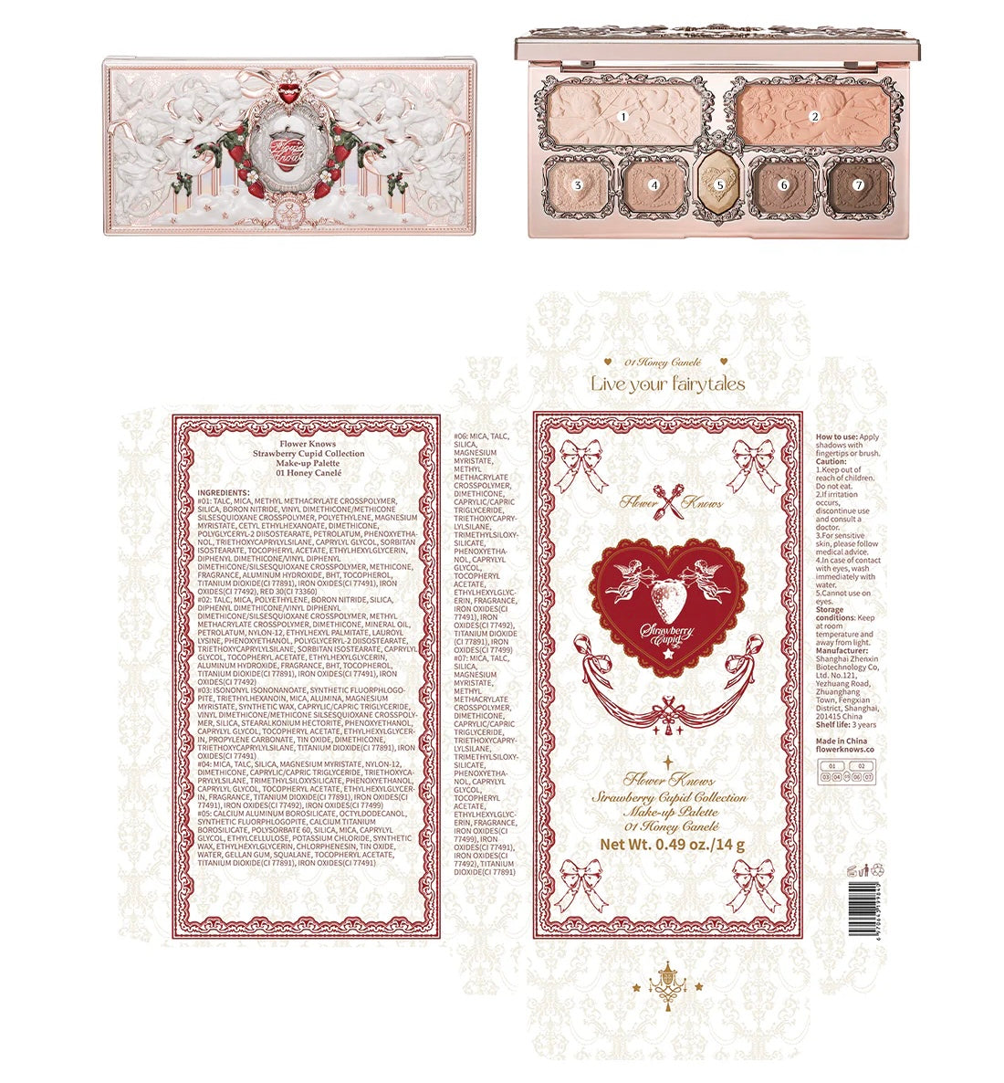 Flower Knows - Strawberry Cupid Collection Makeup Palette