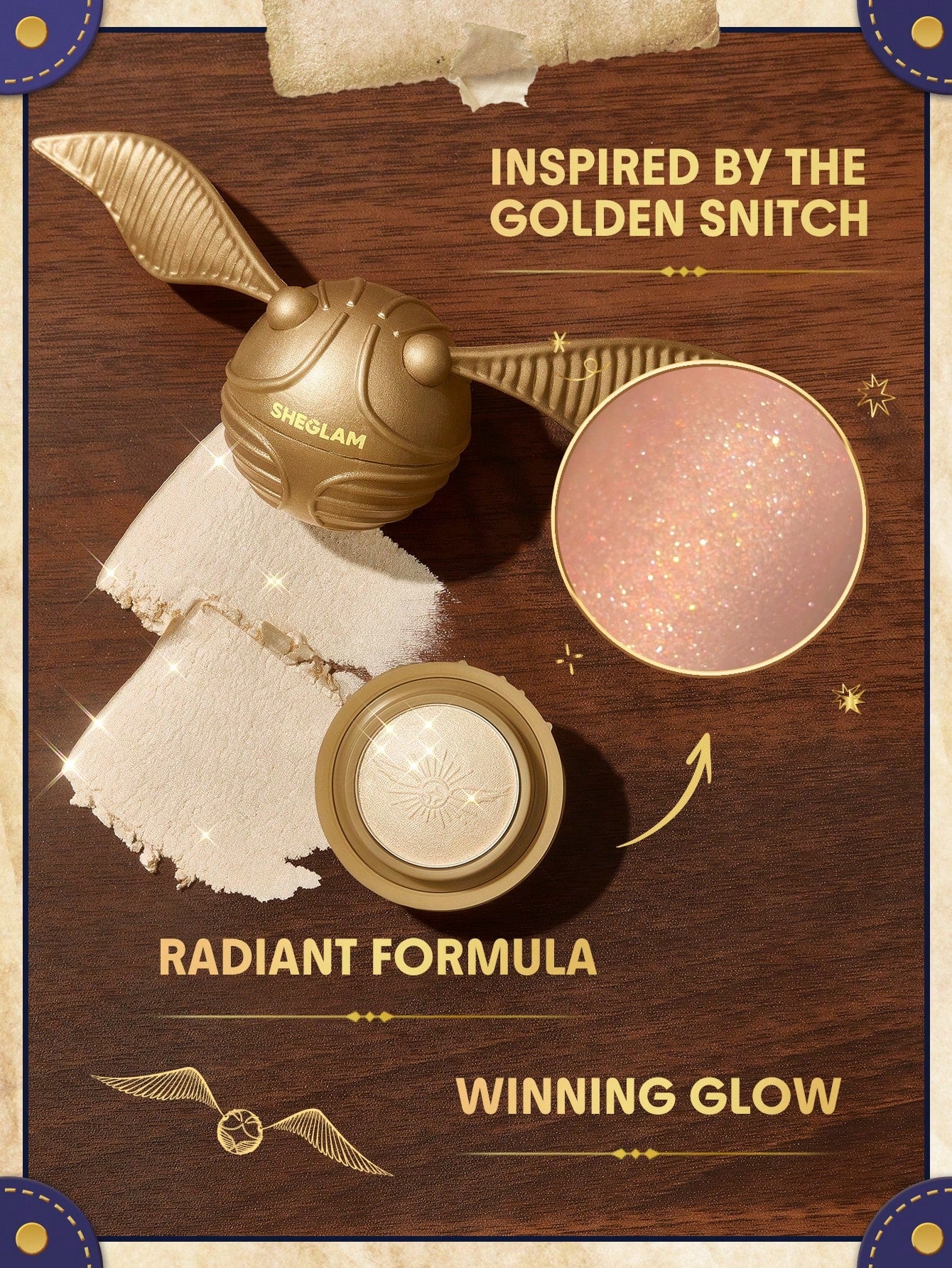 Sheglam - Harry Potter™ Golden Snitch Highlighter Valentine'S Day Decor Love Gift Winter