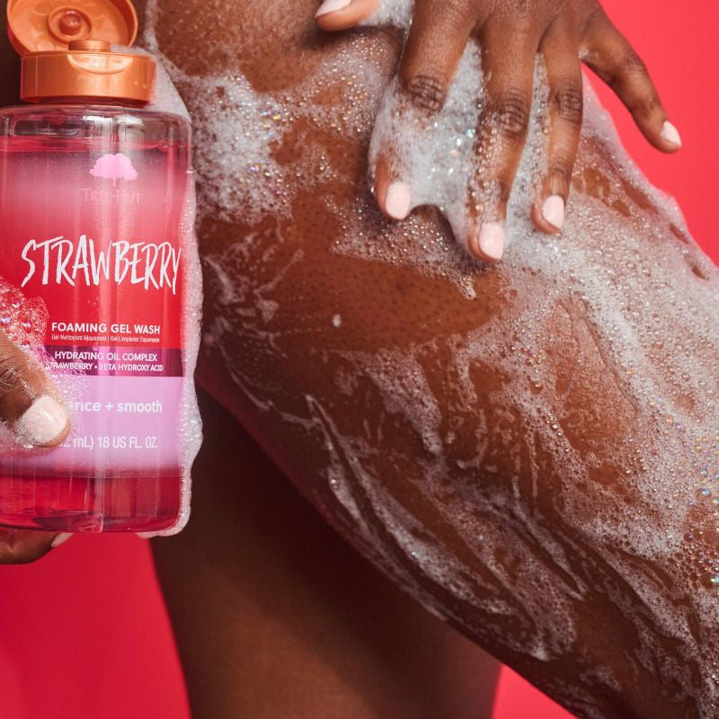 Tree Hut - Strawberry Foaming Gel Body Wash - 18 fl oz **BAJO-PEDIDO**