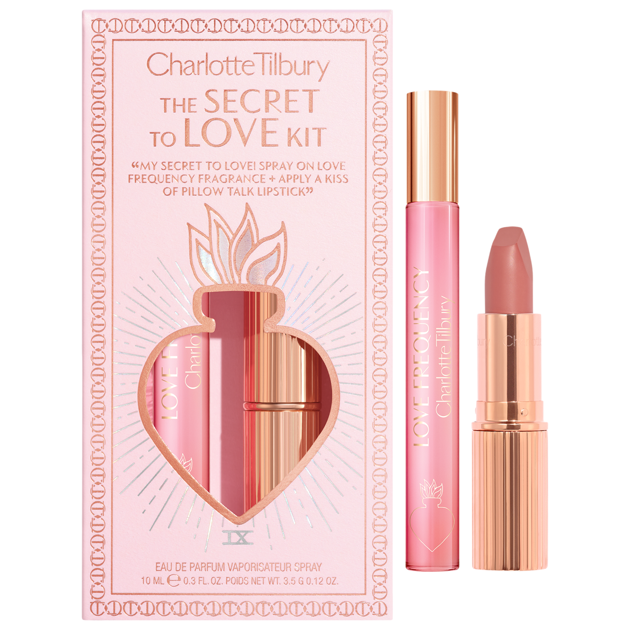 ✨Charlotte Tilbury-The Secret to Love Perfume and Lipstick Set