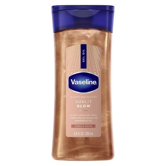 Vaseline - Glazed & Glisten Vanilla Cocoa Shimmering Gel Body Oil **BAJO PEDIDO**