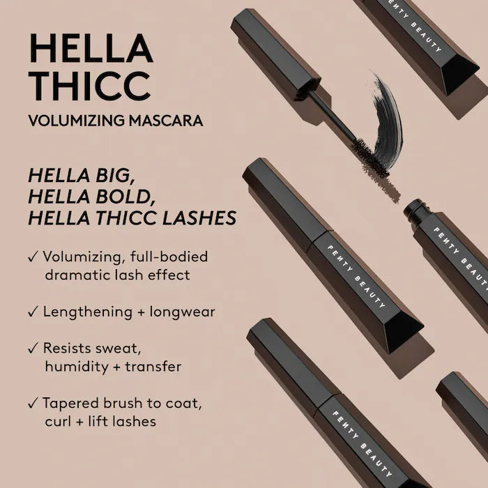 Fenty Beauty by Rihanna-
Hella Thicc Volumizing Mascara.  **BAJO-PEDIDO**