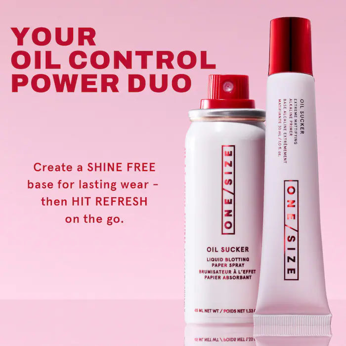ONE/SIZE by Patrick Starrr  Oil Sucker Prep & Refresh Mattifying Duo **BAJO-PEDIDO**
