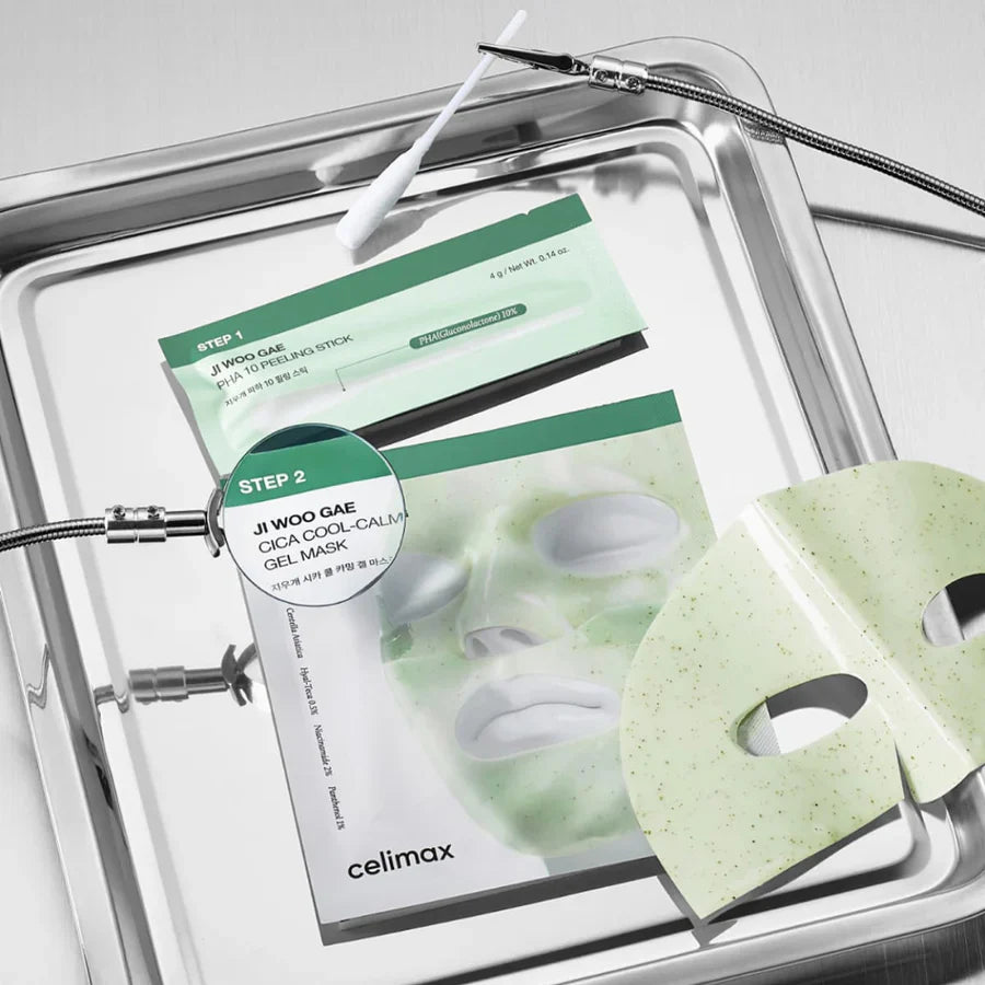 Celimax - Ji Woo Gae Cica PHA Peel 2-Step Gel Mask