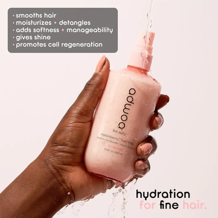 Adwoa Beauty - Melonberry™ hair milk leave-in conditioner - cream to spray **BAJO-PEDIDO**