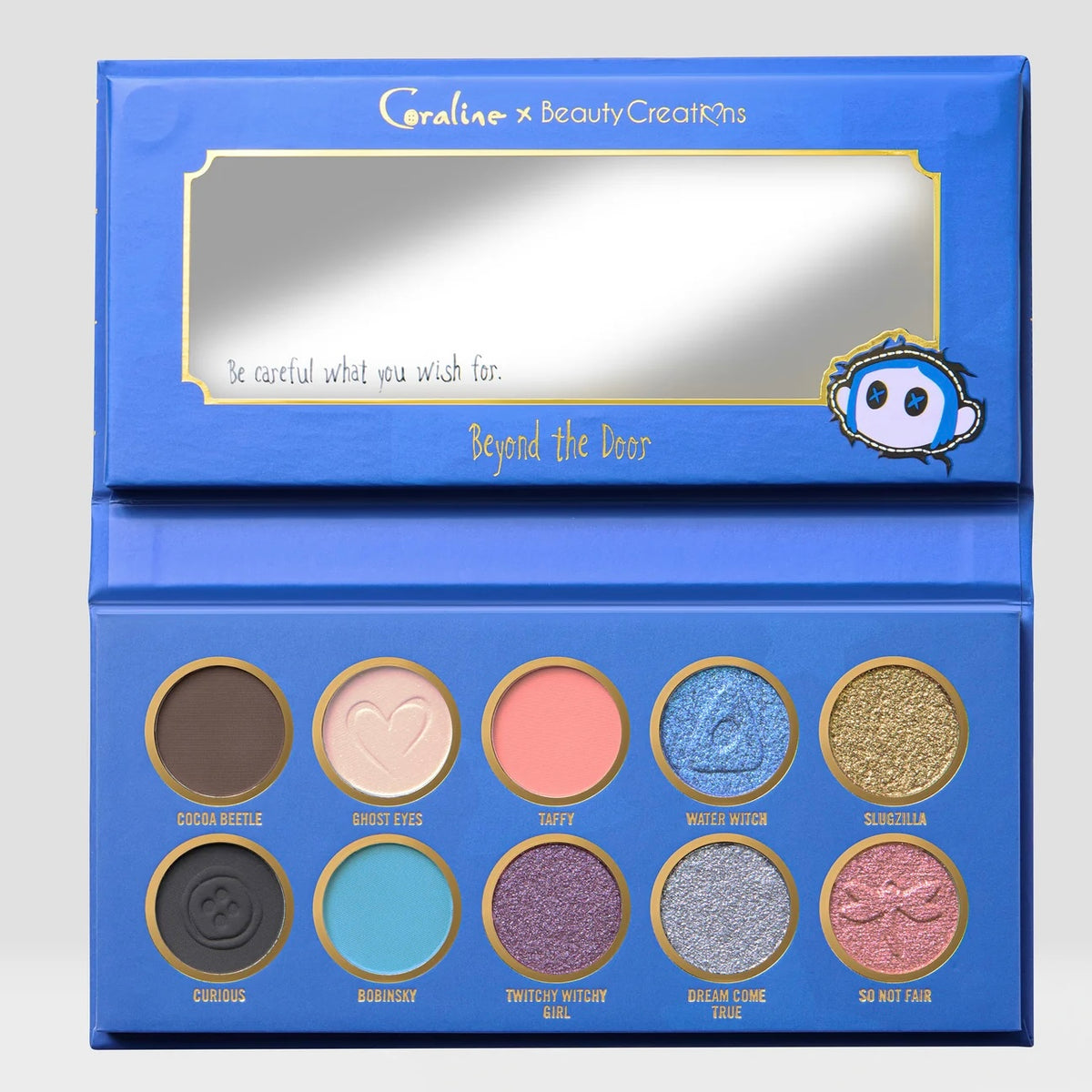 CORALINE X BEAUTY CREATIONS - PALETA DE SOMBRAS - BEYOND THE DOOR