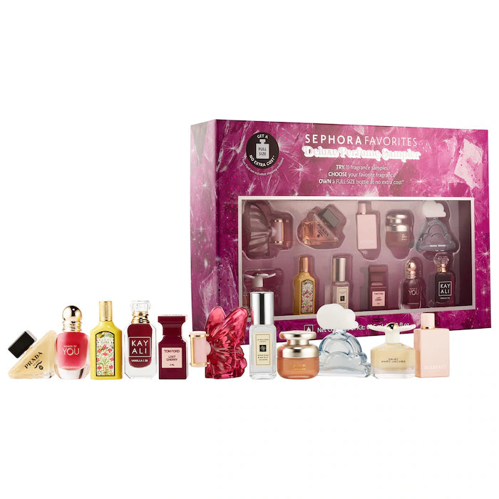 Sephora Favorites  Holiday Perfume Sampler Vault Set w/ Redeemable Voucher **BAJO PEDIDO**