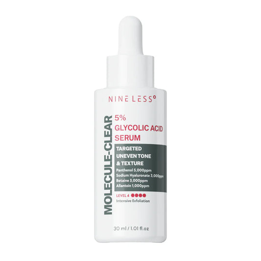NINELESS - Sérum Facial Molecule-Clear 5% Glycolic Acid Serum