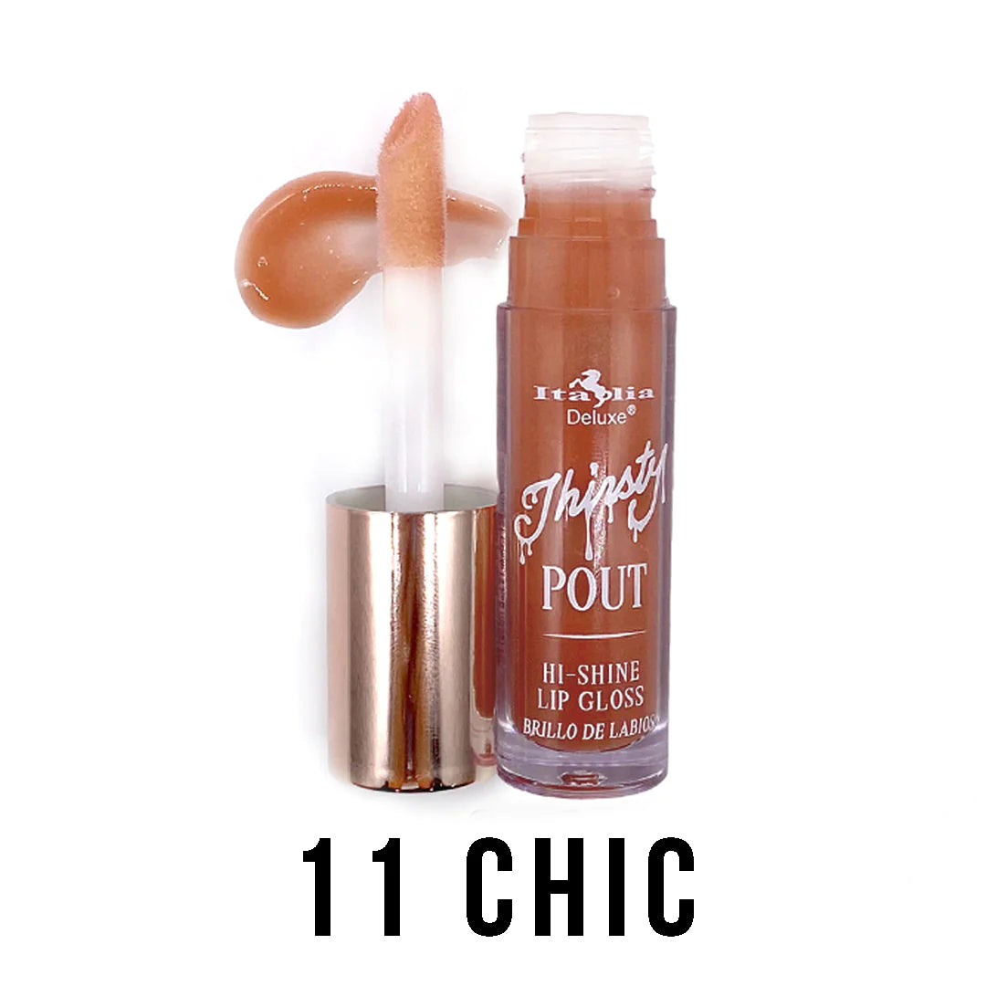 Thirsty Pout Hi-Shine Lip Gloss - Italia Deluxe