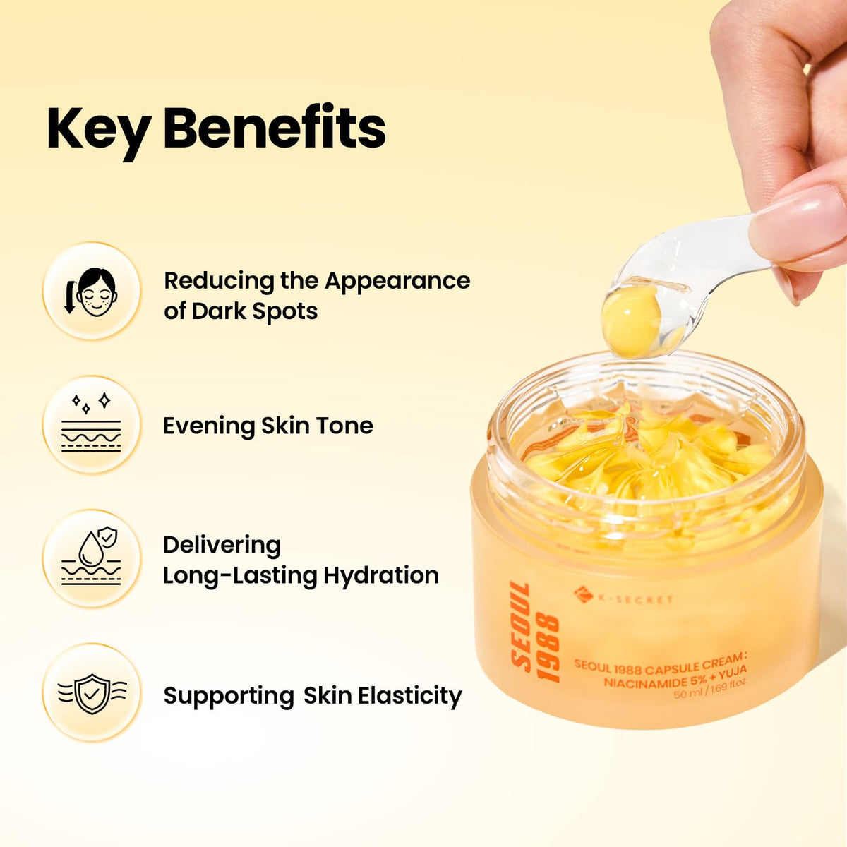 KSECRET - SEOUL 1988 Capsule Cream : Niacinamide 5% + Yuja