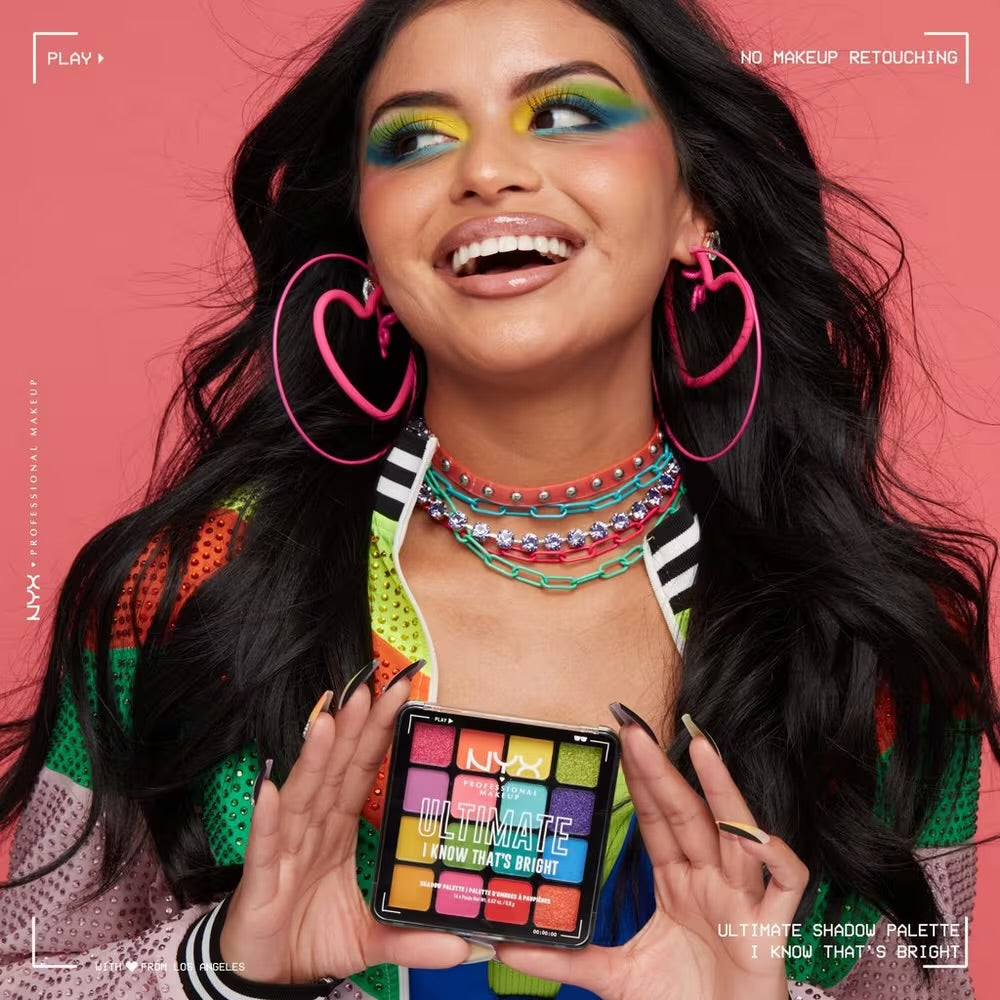 NYX Professional Makeup - Ultimate Color Shadow Palette I Know That's Bright **BAJO-PEDIDO**