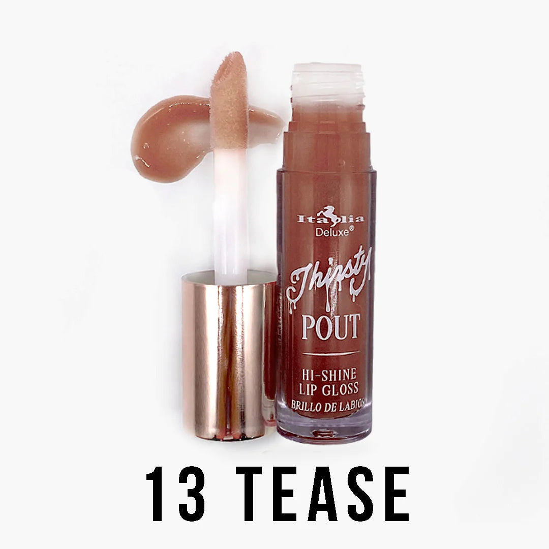 Thirsty Pout Hi-Shine Lip Gloss - Italia Deluxe