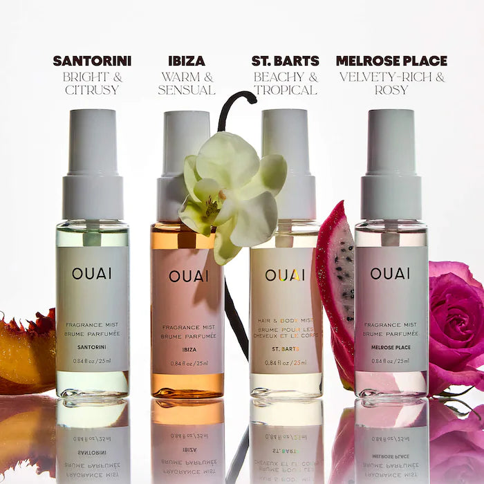 OUAI - Mini St. Barts, Ibiza, Santorini & Melrose Hair & Body Mist Set **BAJO-PEDIDO**