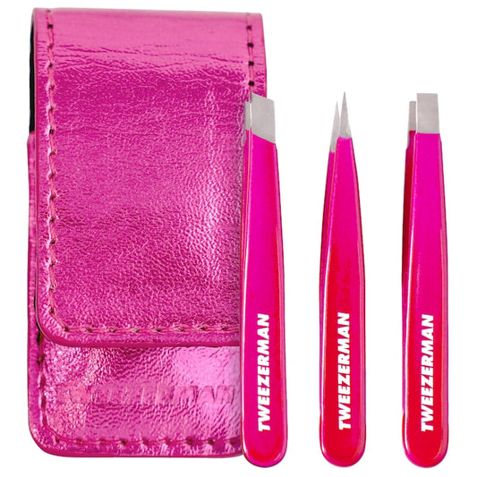 TWEEZERMAN - Micro Mini Pink Perfection Tweezer Set **BAJO-PEDIDO**