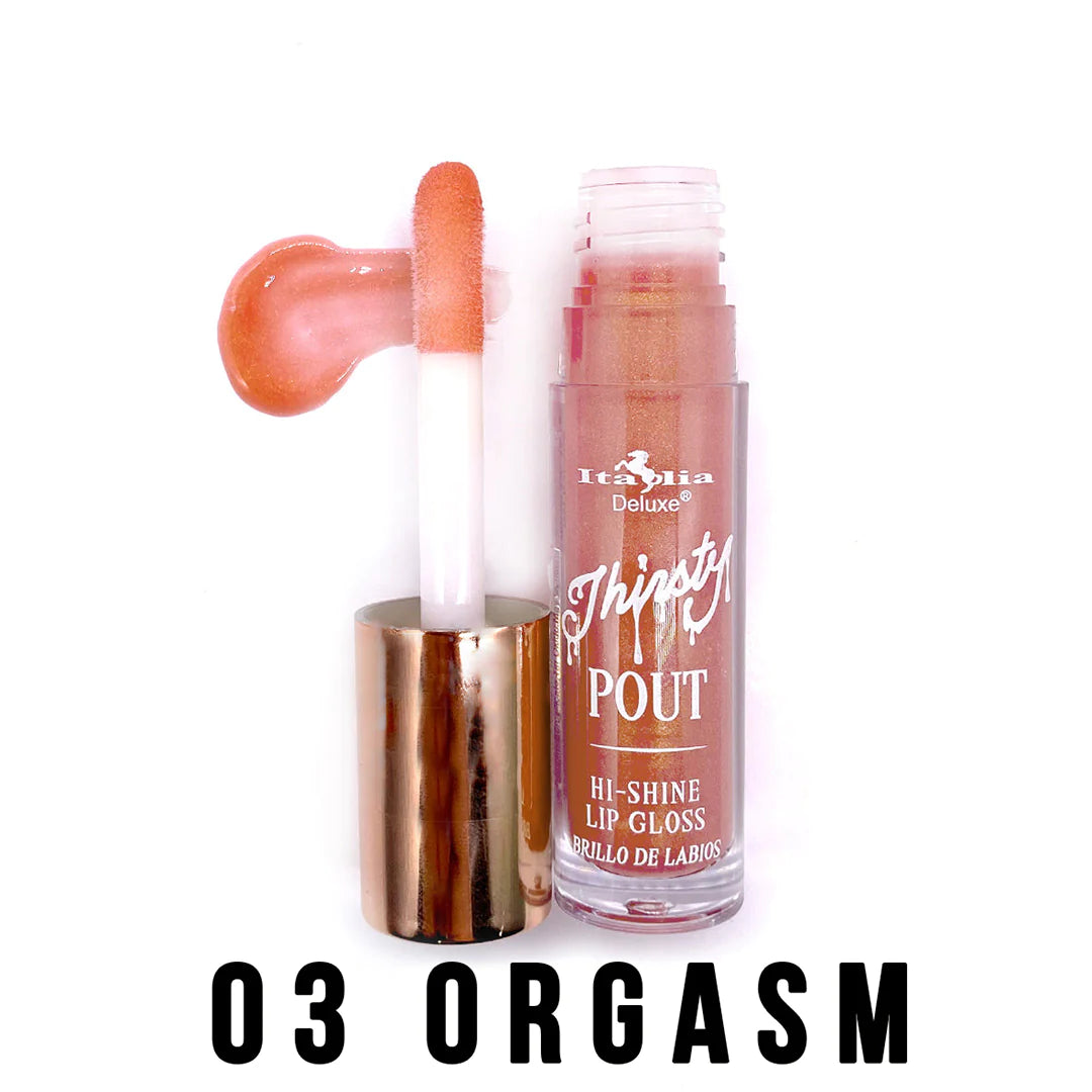 Thirsty Pout Hi-Shine Lip Gloss - Italia Deluxe