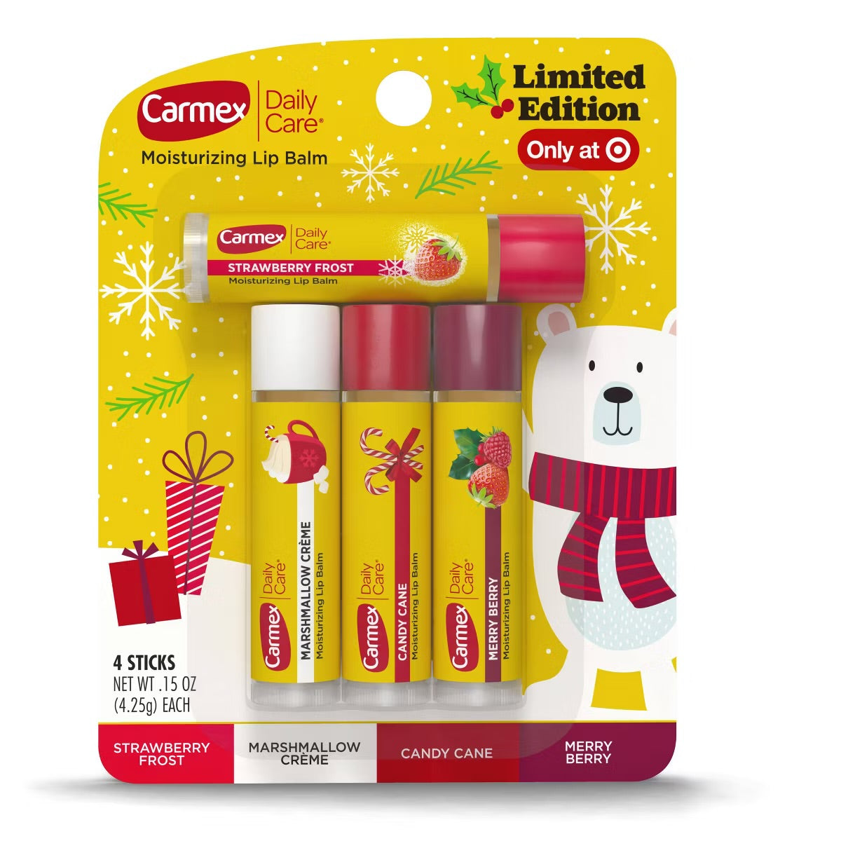 Carmex - Daily Care Holiday Limited Edition Lip Balm Sticks