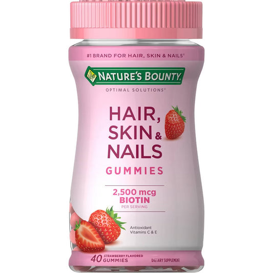 Nature's Bounty Optimal Solutions - Hair, Skin & Nails Gummies with Biotin