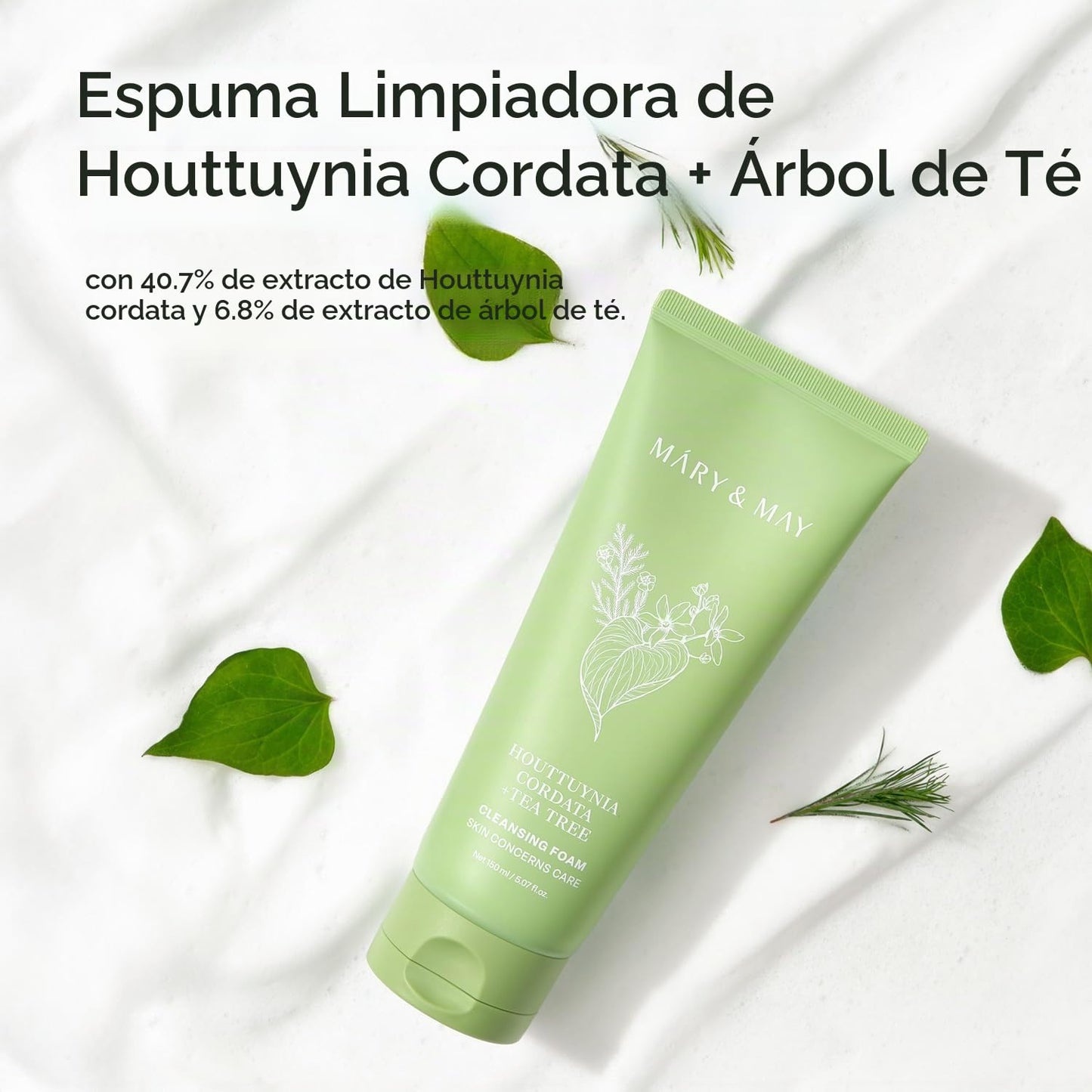 Mary&May - Houttuynia Cordata + Tea Tree Cleansing Foam