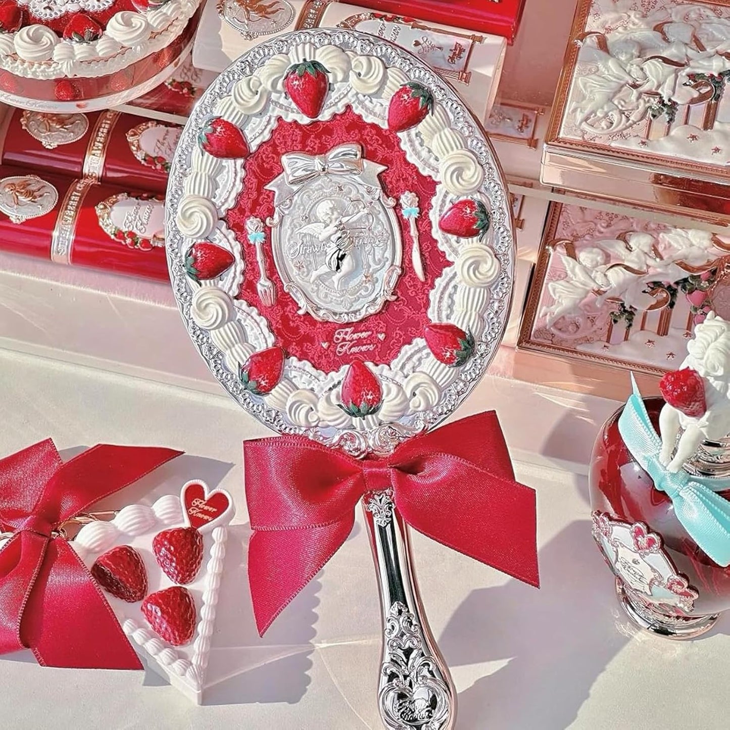 Flower Knows - Strawberry Cupid Hand Mirror