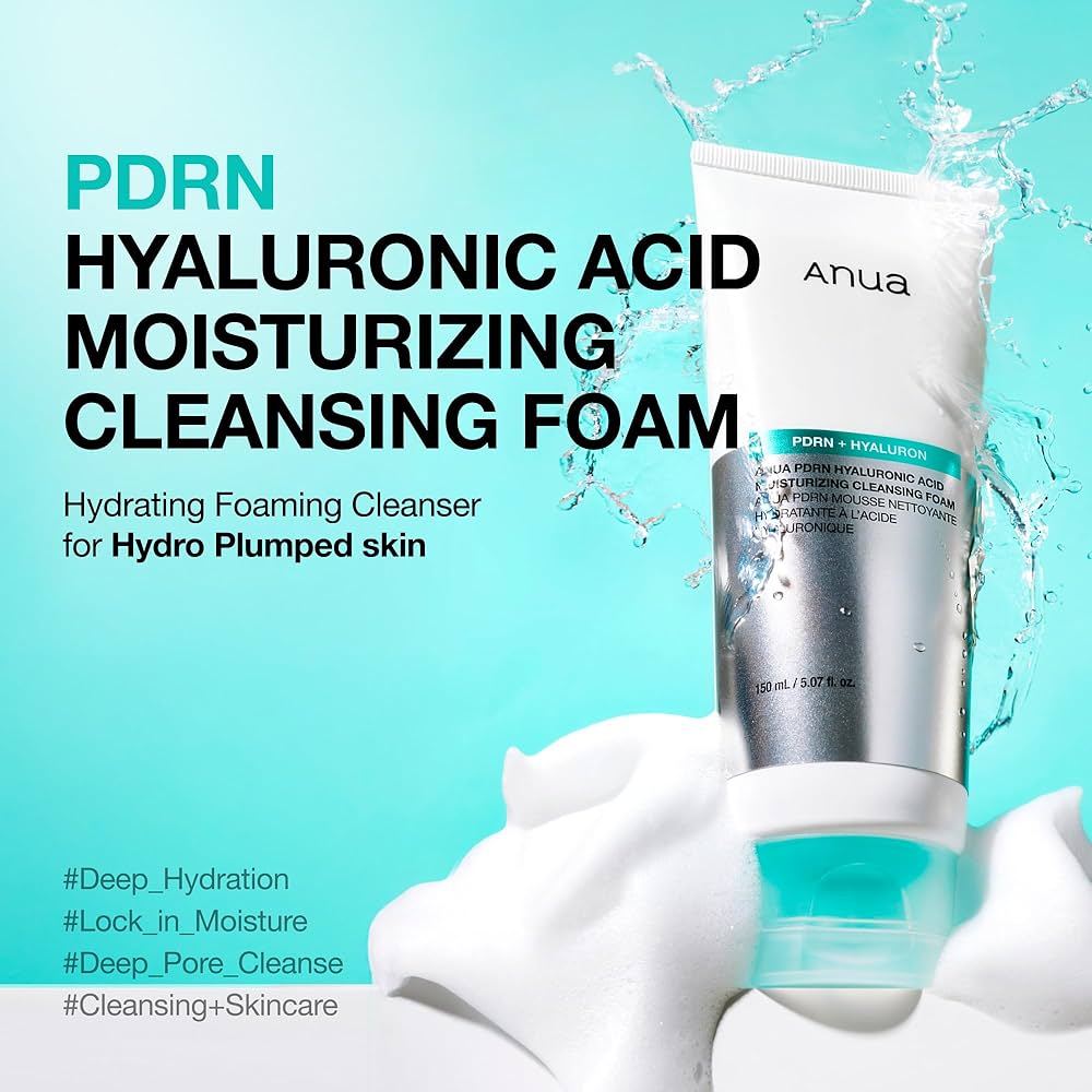 Anua - PDRN Hyaluronic Acid Moisturizing Cleansing Foam