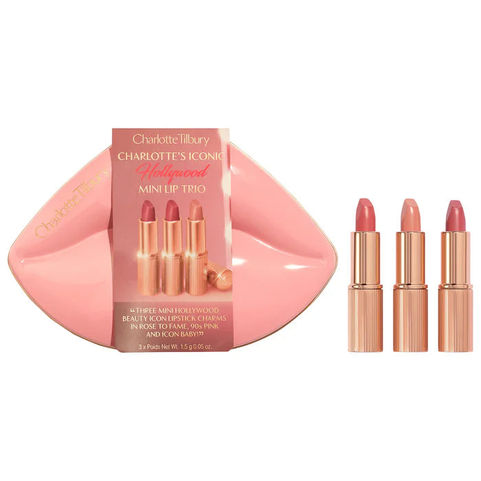 Charlotte Tilbury - Mini Iconic Hollywood Lipstick Trio Gift Set
**BAJO-PEDIDO**