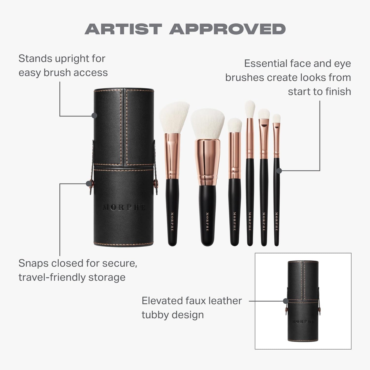 Morphe - Rose Away Makeup Brushes