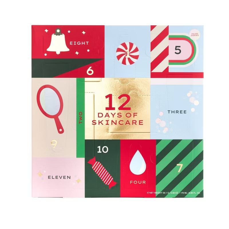 Skincare Advent Calendar Gift Set – 12pc