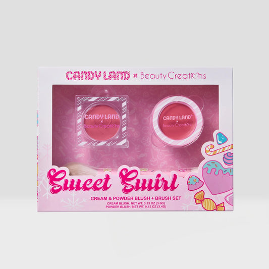 Beauty Creations - Candy Land Sweet Swirl Cream And Powder Blush & Brush Set