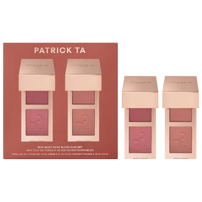 PATRICK TA - Mini Must-Have Major Headlines Double-Take Crème & Powder Blush Duo Set **BAJO PEDIDO**