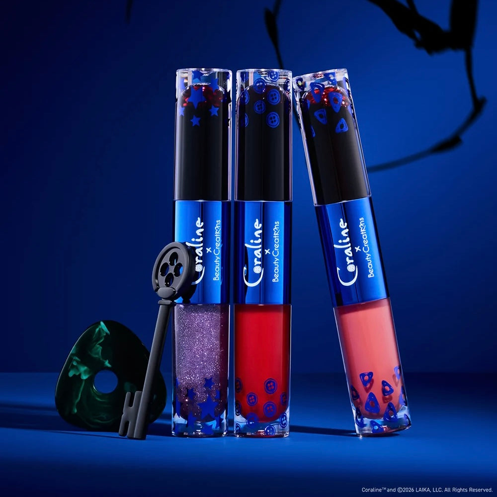 CORALINE X BEAUTY CREATIONS - KIT GLOSS & TINTA PEEL OFF - STAY FOREVER **BAJO-PEDIDO**