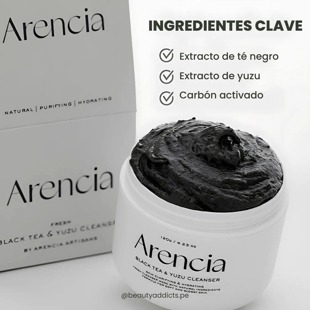 Arencia - Facial Black Tea Rice Mochi Cleanser