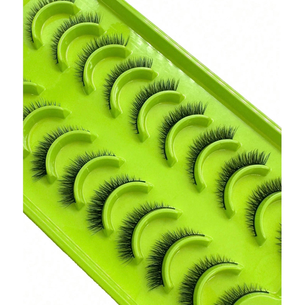 Shein - 10 Pares de Pestañas Postizas Naturales 3D Suaves y Esponjosas Con Efecto de Ojos de Gato