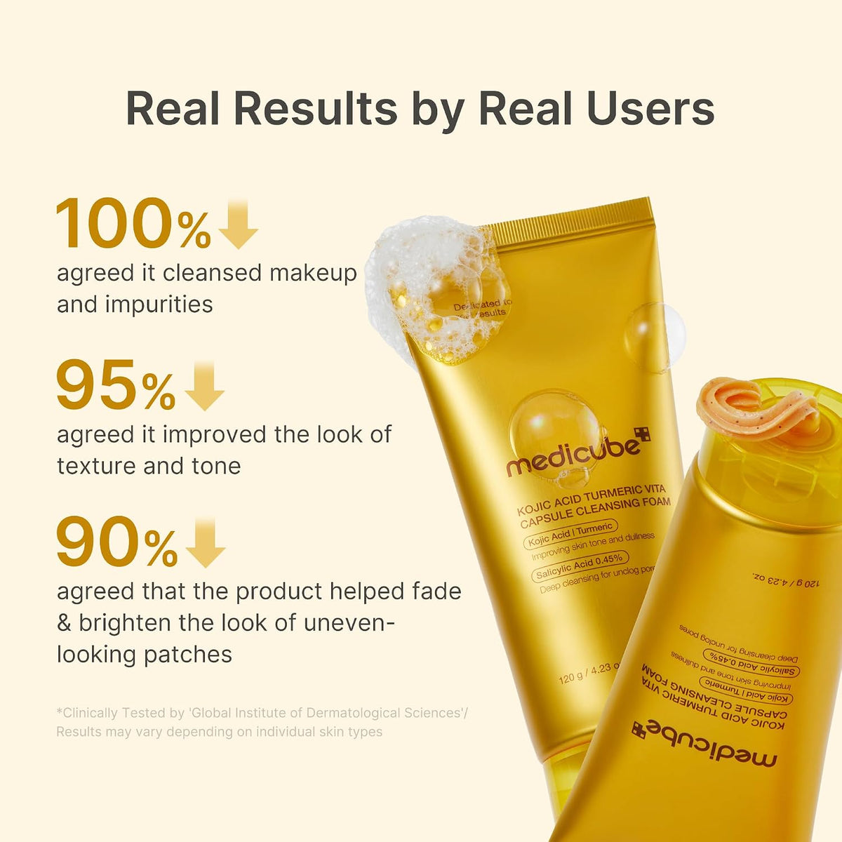 medicube - Kojic Acid Turmeric Vita Capsule Cleansing Foam
