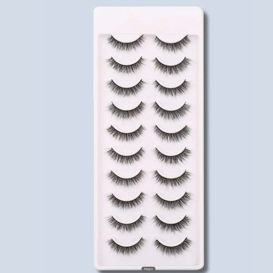 Set de Pestañas Postizas Separadas (10 Pares)